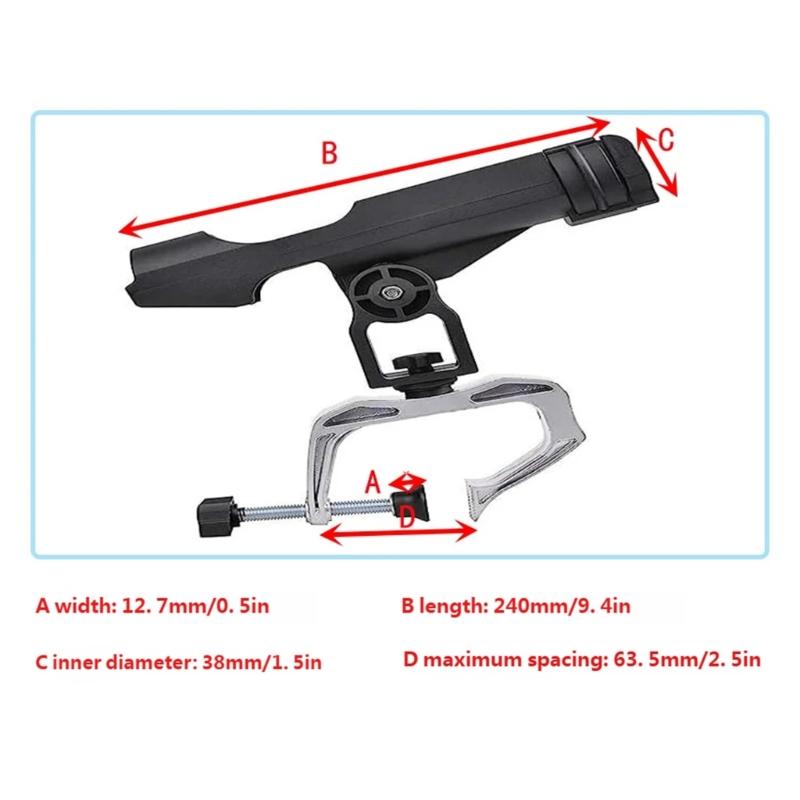 R6FE 조정 가능한 대형 클램프 개방형 낚싯대 랙 인 - Fishing Rod Rack 리뷰 및 가격