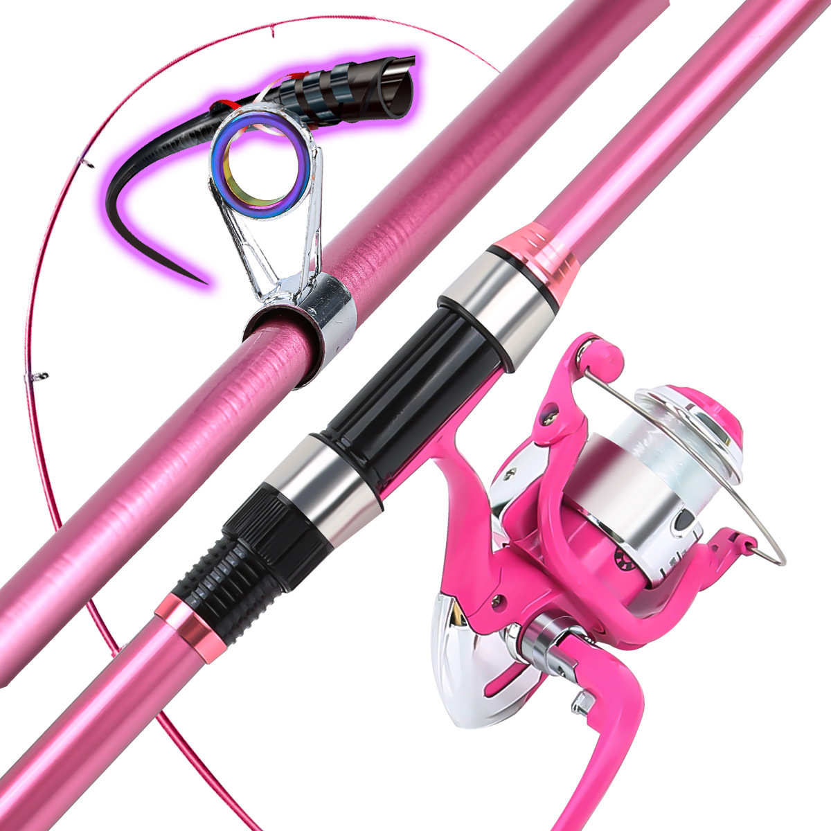 낚싯대 세트 풀 키트, 텔레스코픽 낚싯대와 스피닝 릴, - Fishing Rod Combo 리뷰 및 가격