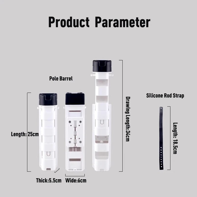 낚시대 홀더 낚시 쿨러 박스 태클 박스 박스 배럴 홀더 - Fishing Rod Case 리뷰 및 가격