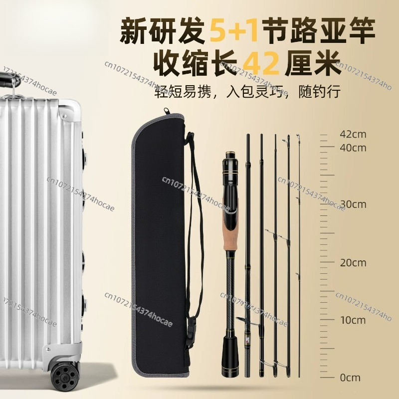 새로운 입문용 다단 휴대용 여행용 루어 낚싯대, 미니  - Fishing Rod Travel 리뷰 및 가격