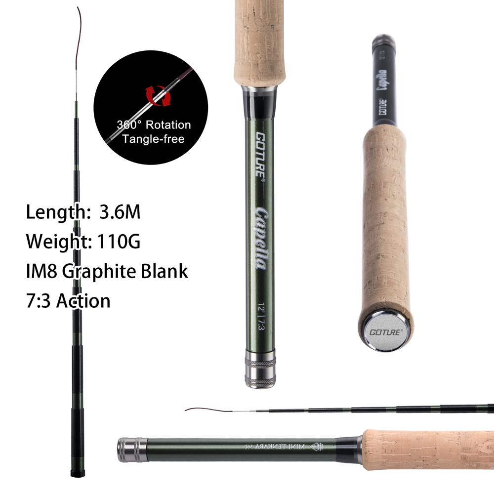 Goture Tenkara 플라이 낚시대 콤보 3.6m - Fishing Rod Fly 리뷰 및 가격