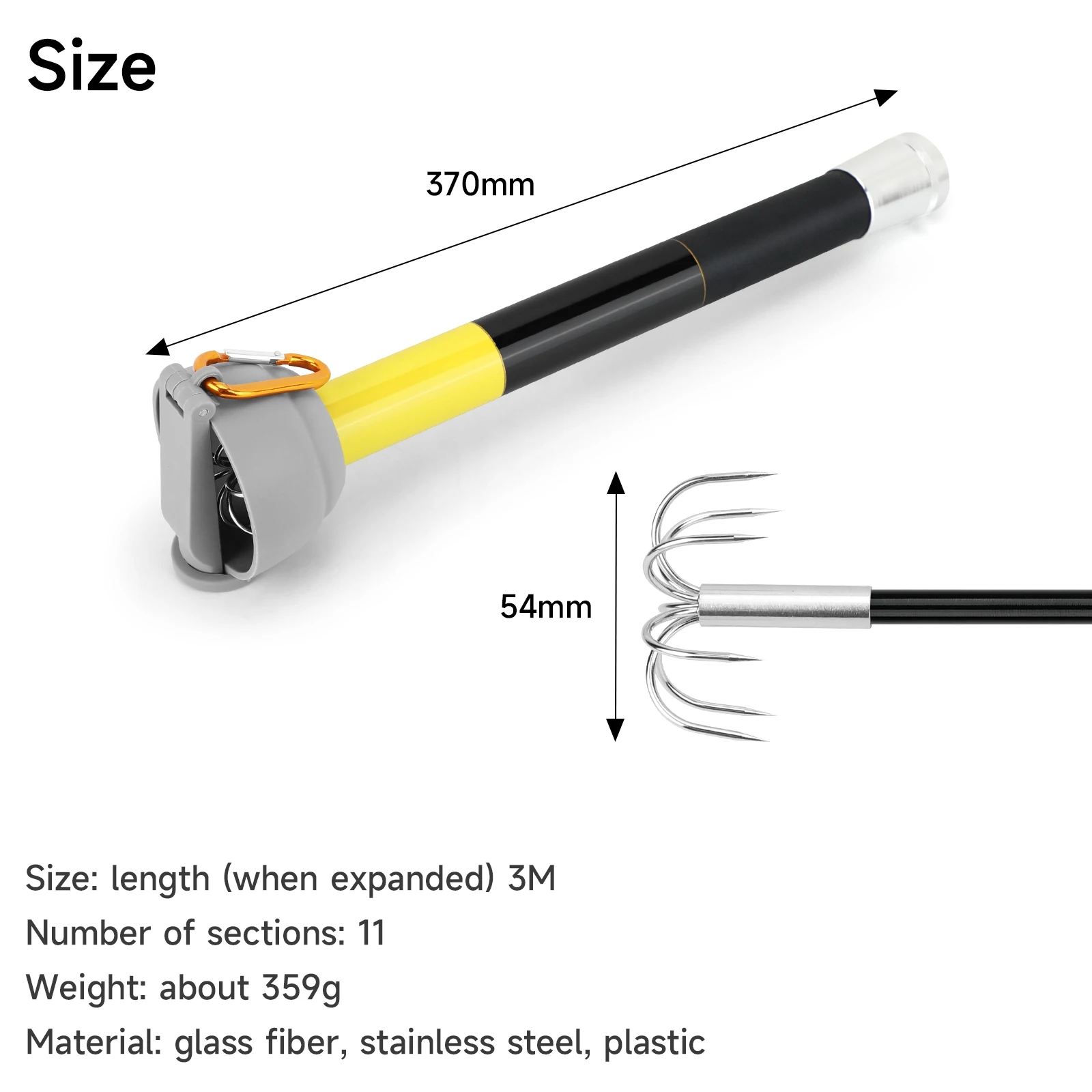 SANLIKE 7-클로우 스테인리스 스틸 오징어 훅 3 - Fishing Rod Carbon Fiber 리뷰 및 가격
