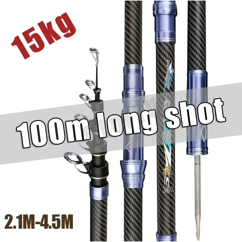 최고의 텔레스코픽 휴대용 회전식 낚싯대 2.4M, 2. - Fishing Rod Surf 리뷰 및 가격