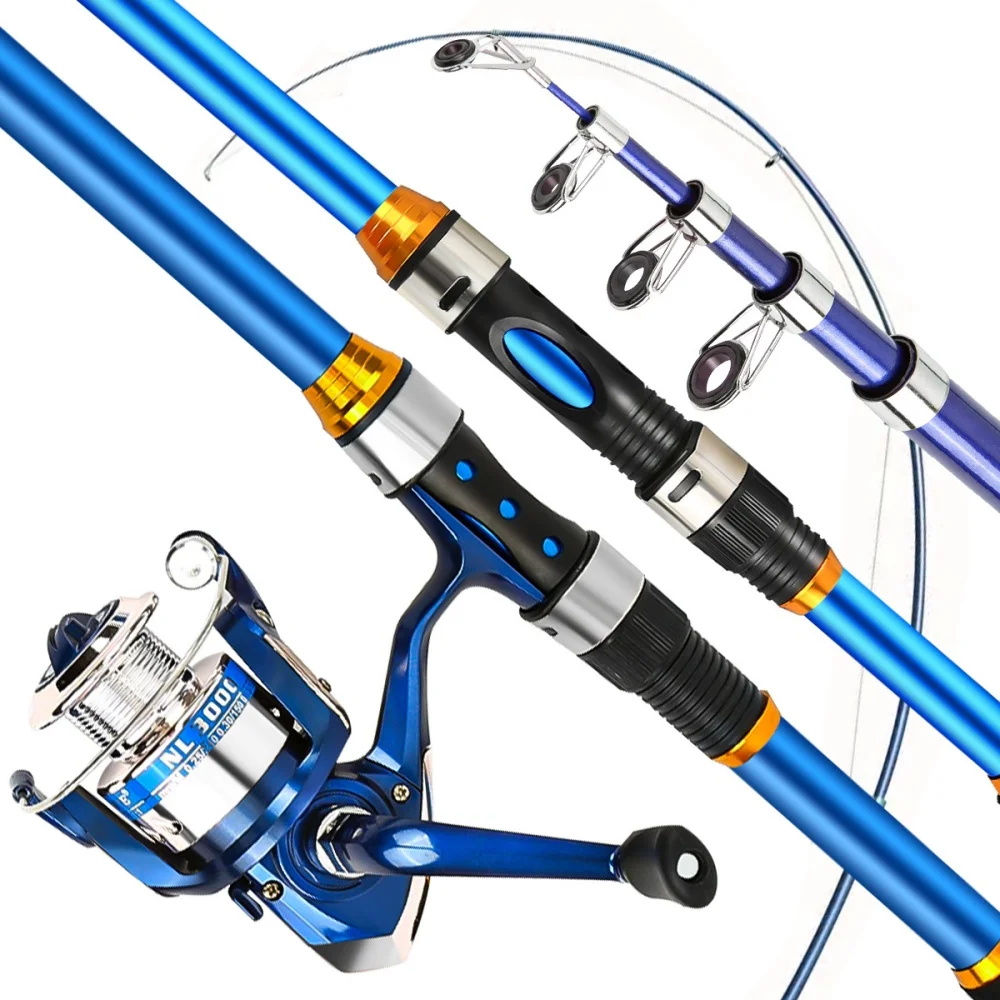 릴 및 액세서리가 포함된 2.1-3.6M 텔레스코픽 유 - Fishing Rod Combo 리뷰 및 가격
