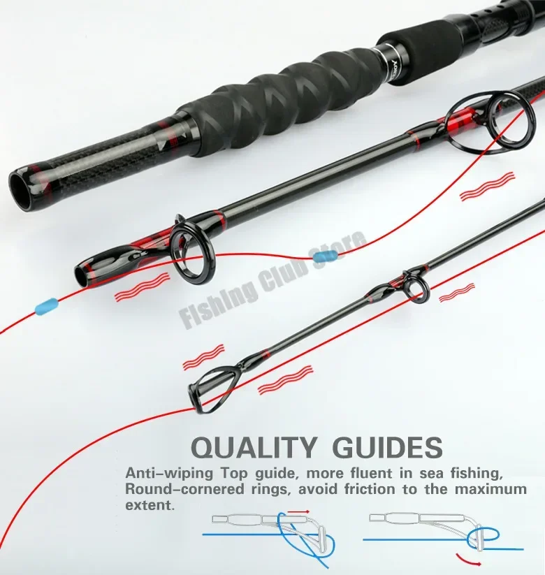 1.8m 2.1m 2.4m 고품질 바닷물용 40T 카본 - Fishing Rod Surf 리뷰 및 가격